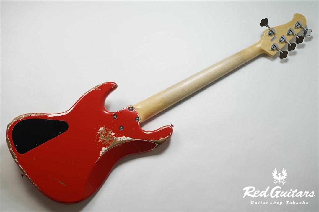 Xotic XJ-1T 5st Fiesta Red (Lacquer) Heavy Aged/Alder/R